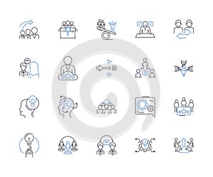 Recognition and rewards outline icons collection. Recognition, Rewards, Appreciation, Acknowledgement, Gratitude photo