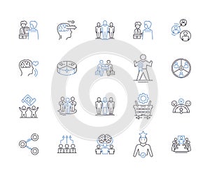 Recognition and rewards outline icons collection. Recognition, Rewards, Appreciation, Acknowledgement, Gratitude photo