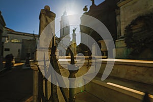 Recolet Cemetery in the cities of Buenos Aires. The burial place of many famous Argentines. Some burials are recognized