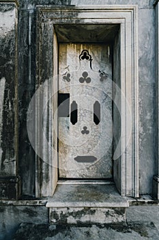 Recolet Cemetery in the cities of Buenos Aires. The burial place of many famous Argentines. Some burials are recognized