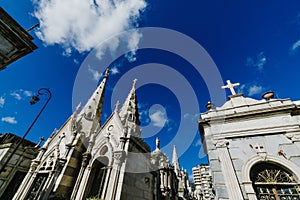 Recolet Cemetery in the cities of Buenos Aires. The burial place of many famous Argentines. Some burials are recognized