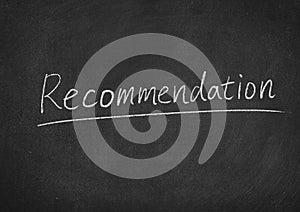 Recommendation