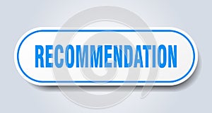 recommendation sticker.