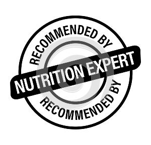 Recommended by nutrition expert vector icon