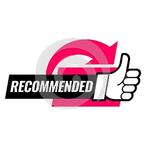 Recommended Symbol. Icon for app and website.