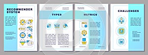 Recommender system brochure template
