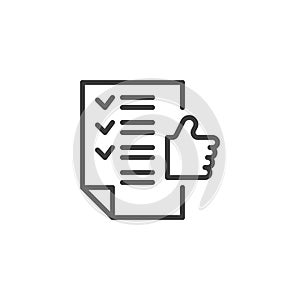 Recommender System line icon