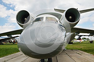 Reconnaissance aircraft in the airfiel