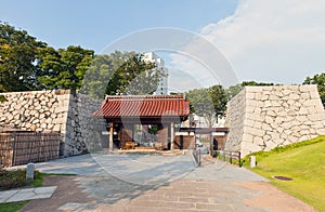 Reconstructed gates of Toyama castle in Toyama, Japan