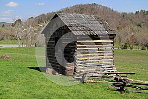 Reconstructed Log Cabin in Cumberland Gap