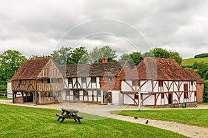 Reconstructed medieval buildings