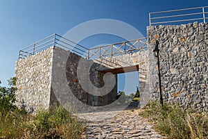 Reconstructed Roman camp near Bay of bones on Ohrid lake