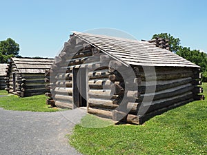 Reconstructed Valley Forge hut used by soldiers