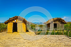 reconstructed village Choros Proistorikos  at Dispilio, Greece