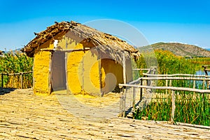 reconstructed village Choros Proistorikos  at Dispilio, Greece