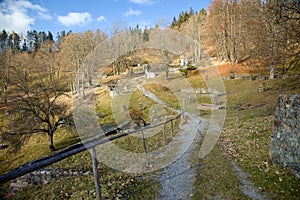 Reconstructed village of Kaliste destroyed during world war 2, Slovakia