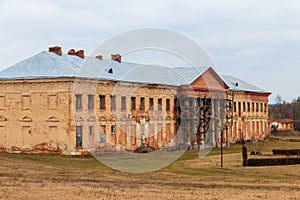 Reconstruction of ancient palace of Polish tycoons Potocki in Tulchin, Ukraine photo