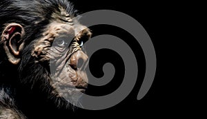 The reconstruction of Homo naledi - primitive Homo sapiens. The face of a caveman.