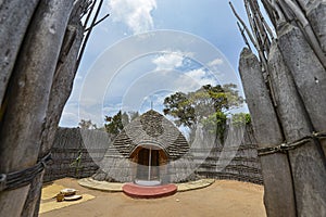 Rukari Palace Museum in Nyanza, Rwanda. photo