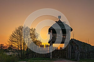 reconstruction of a medieval settlement