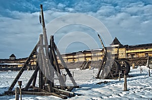 Medieval siege machines photo
