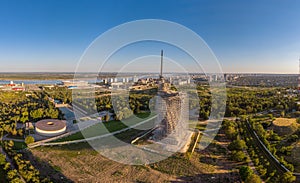 Reconstruction monument-ensemble to the Heroes of Stalingrad The Motherland Calls