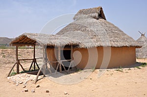 Reconstruction of Neolithic House