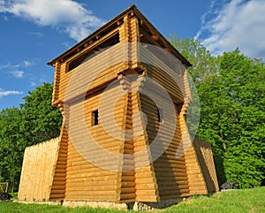 Reconstruction of a wooden fortification
