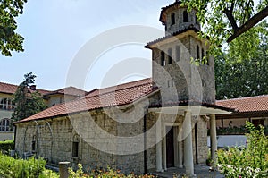 Reconstructive Bulgarian orthodox church in the active Batkun Monastery