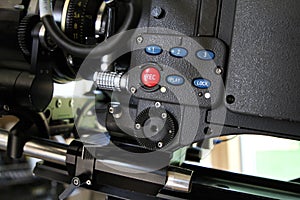 Record button on a digital movie camera