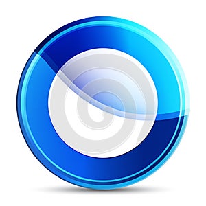 Record icon glassy vibrant sky blue round button illustration