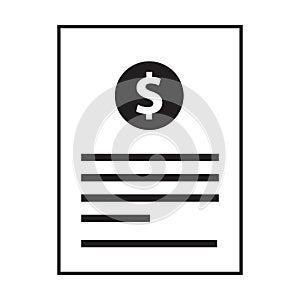 Record icon vector for business file data and documentation report