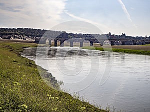 Record low water level of shrinking ricobayo reservoir in spain.