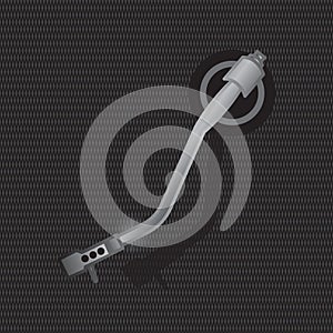 record needle. Vector illustration decorative design