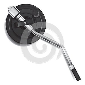 record needle. Vector illustration decorative design