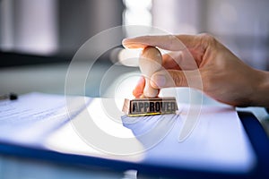 Record Or Permit Document Paper Stamper