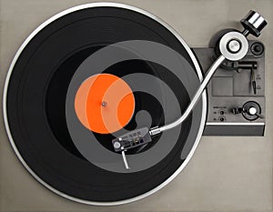Record player with phonorecord