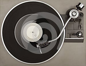 Record player with phonorecord