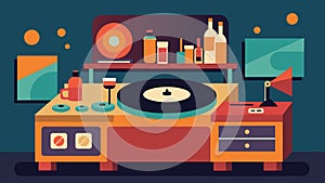 The record player was the centerpiece of the bar drawing people in with its warm nostalgic sound and luring them to take photo