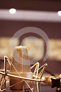 Recording audio studio microphone