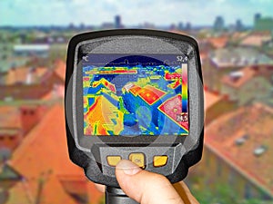 Recording panorama of Zagreb With Thermal Camera