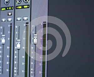 Recording studio audio controls