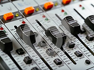 Recording studio faders
