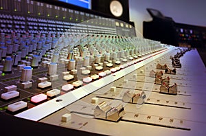 Recording Studio Mixing Console photo