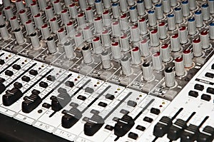 Recording Studio Mixing Console