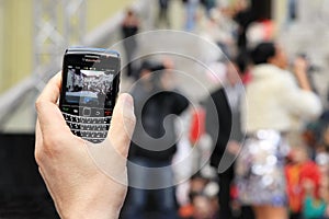 Records by mobile phone