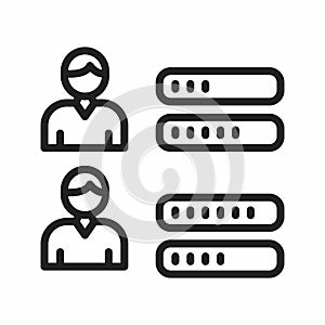 Recount icon vector image.