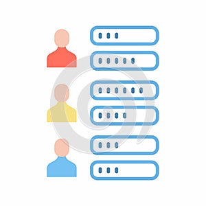 Recount icon vector image.