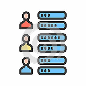 Recount icon vector image.