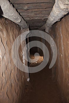 Recovered Frech trenches in Dien Bien Phu